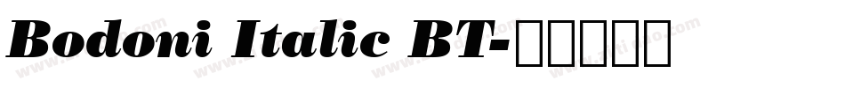 Bodoni Italic BT字体转换